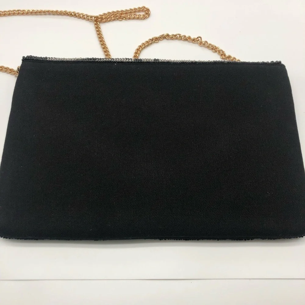Handmade Beaded Animal Print Clutch or Crossbody